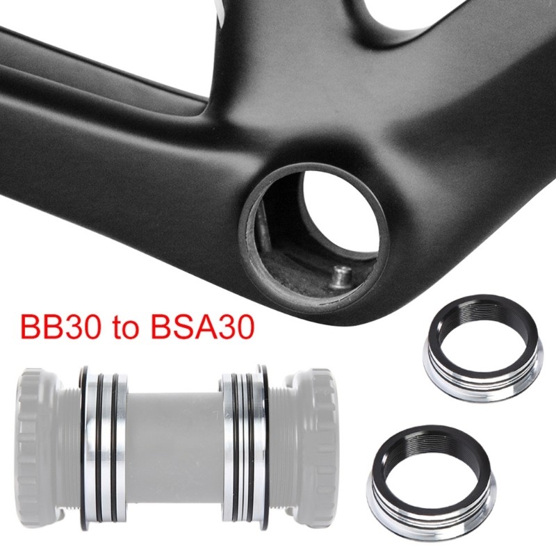 2pcs Bicycles Bottom Bracket Conversion Adapter 42mm Converter Easy to Install