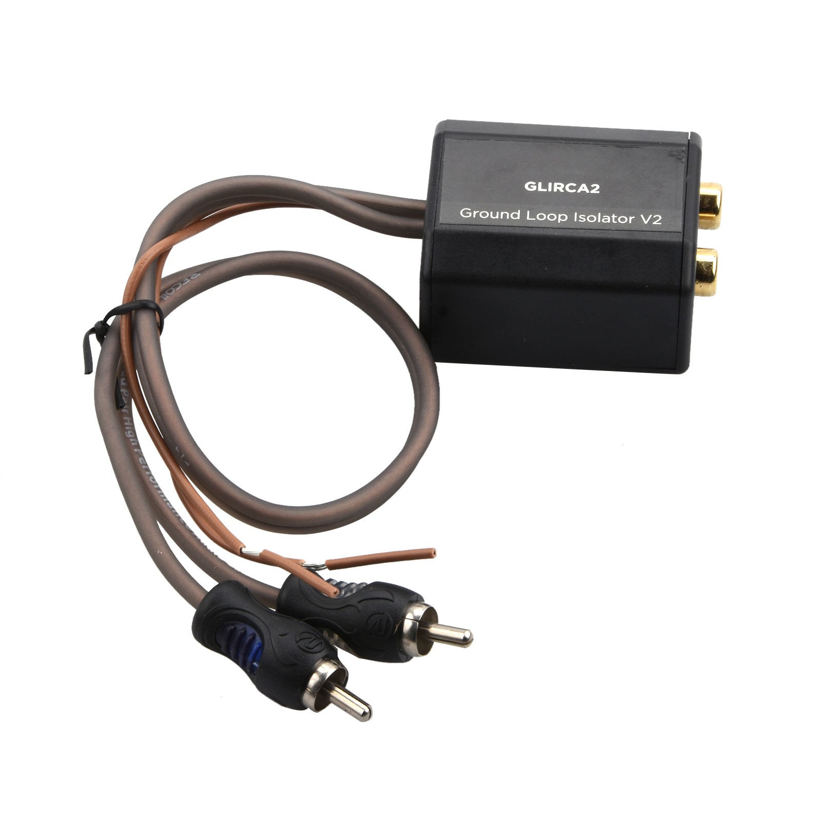 Durable 2-Channel RCA Stereo Ground Loop Isolator for Eliminating Audio Noise