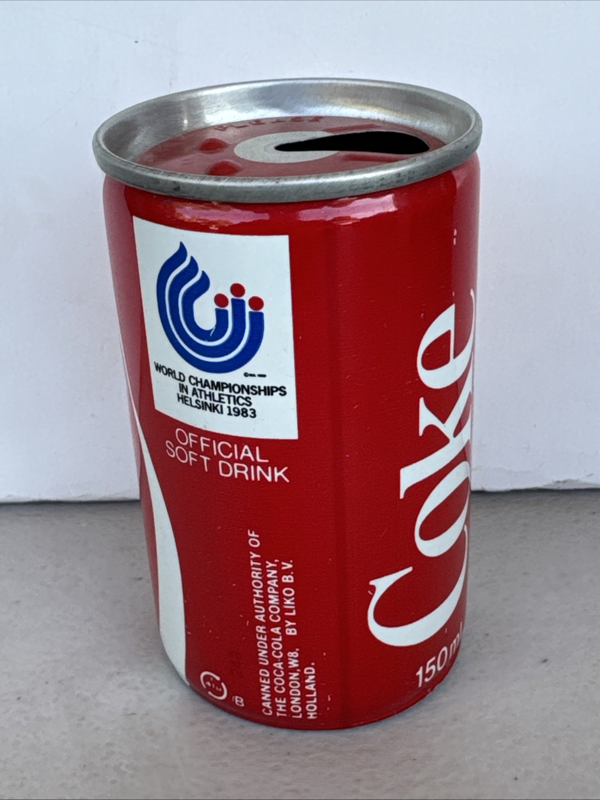 1983 Helsinki World Athletics Championships Coca-Cola Can Official Drink 150ml