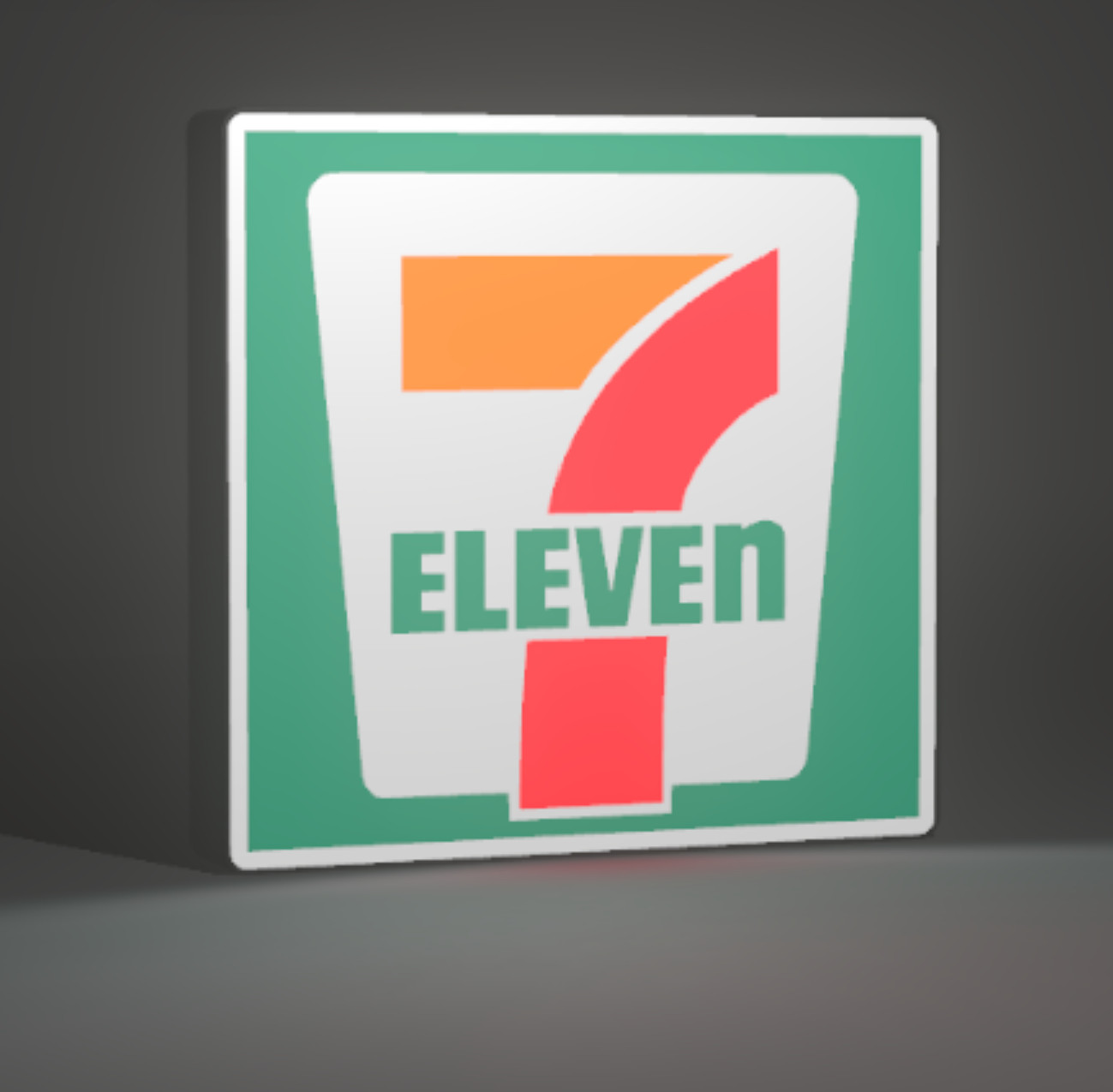 7 ELEVEN LOGO LED SIGN LIGHT BOX LARGE 13" VINTAGE DESIGN TRUSTED SELLER