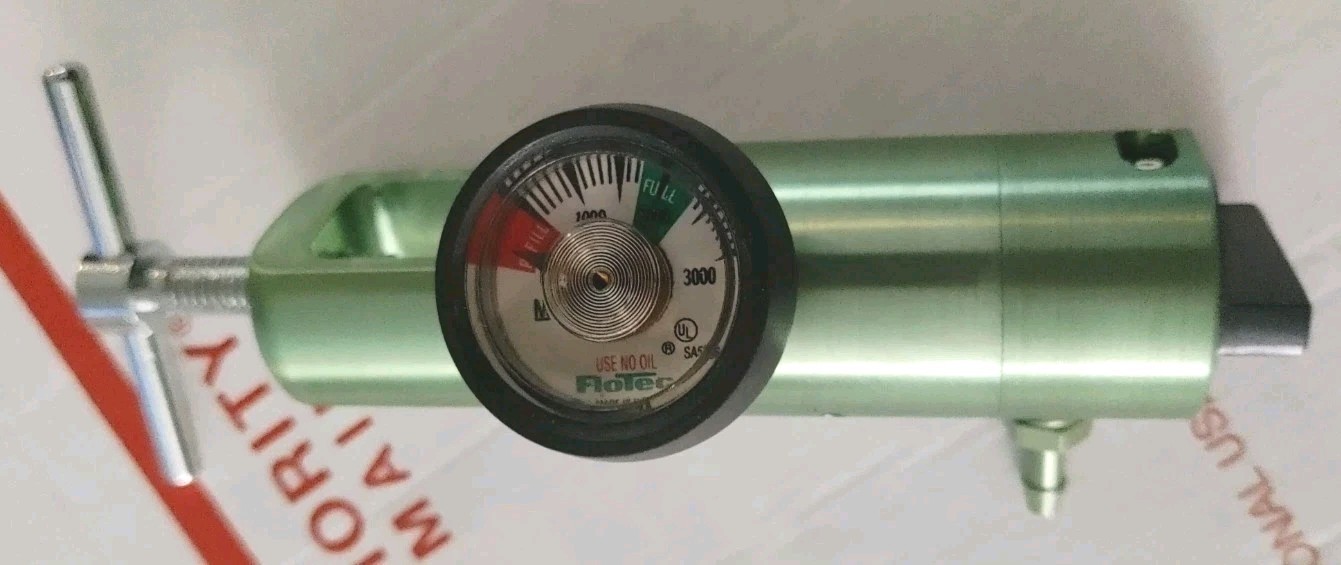 Flotec rr800-100h1 Oxygen Regulator Made In USA Green 0-3000