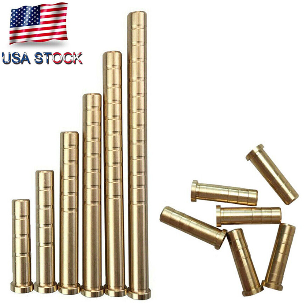 12pcs 38-300gr Arrow Brass Inserts Base ID6.2mm Archery Shaft Shoot Hunting