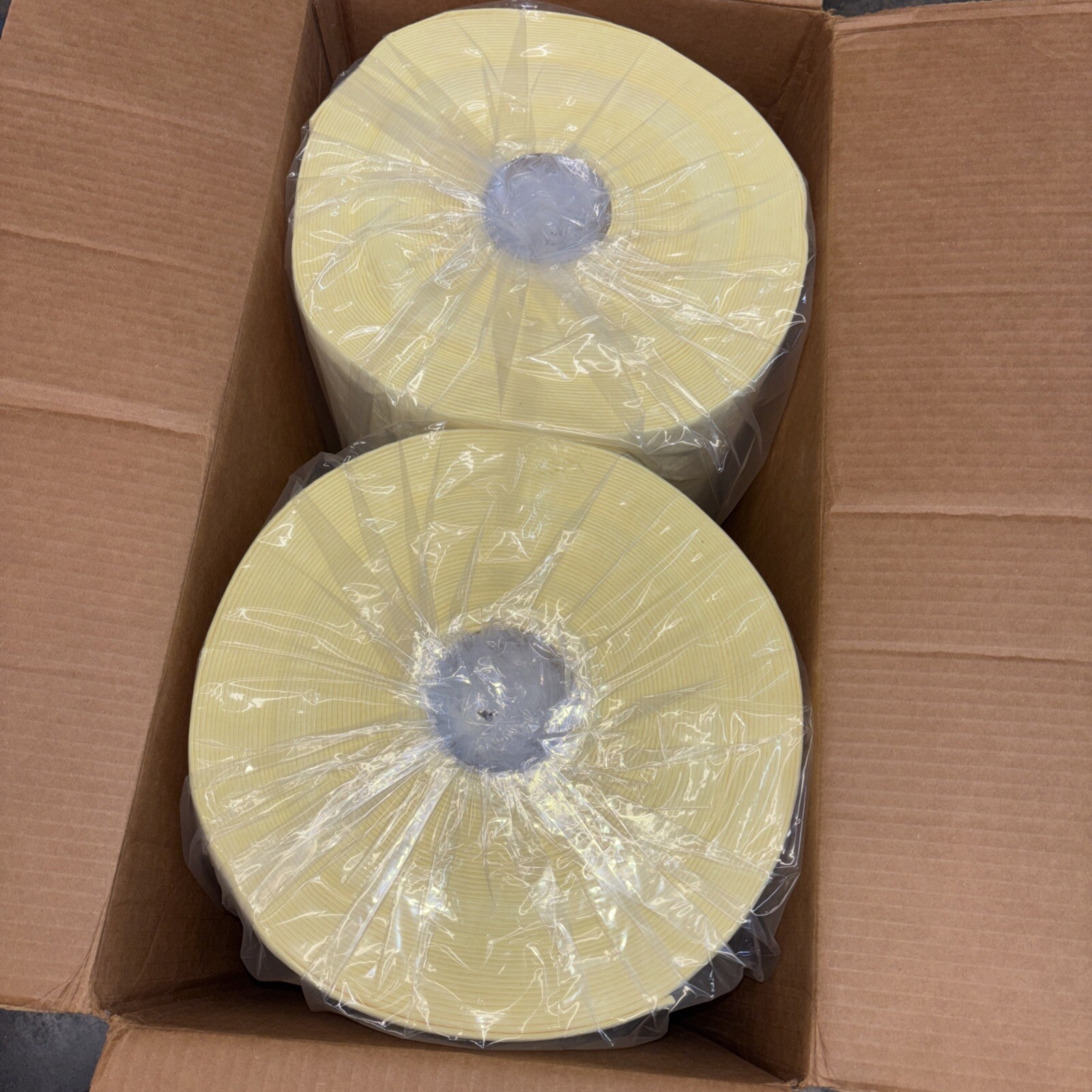 3M P-190 Chemical Sorbent Rolls, 2 Rolls, 19” x 100’ Each, Yellow