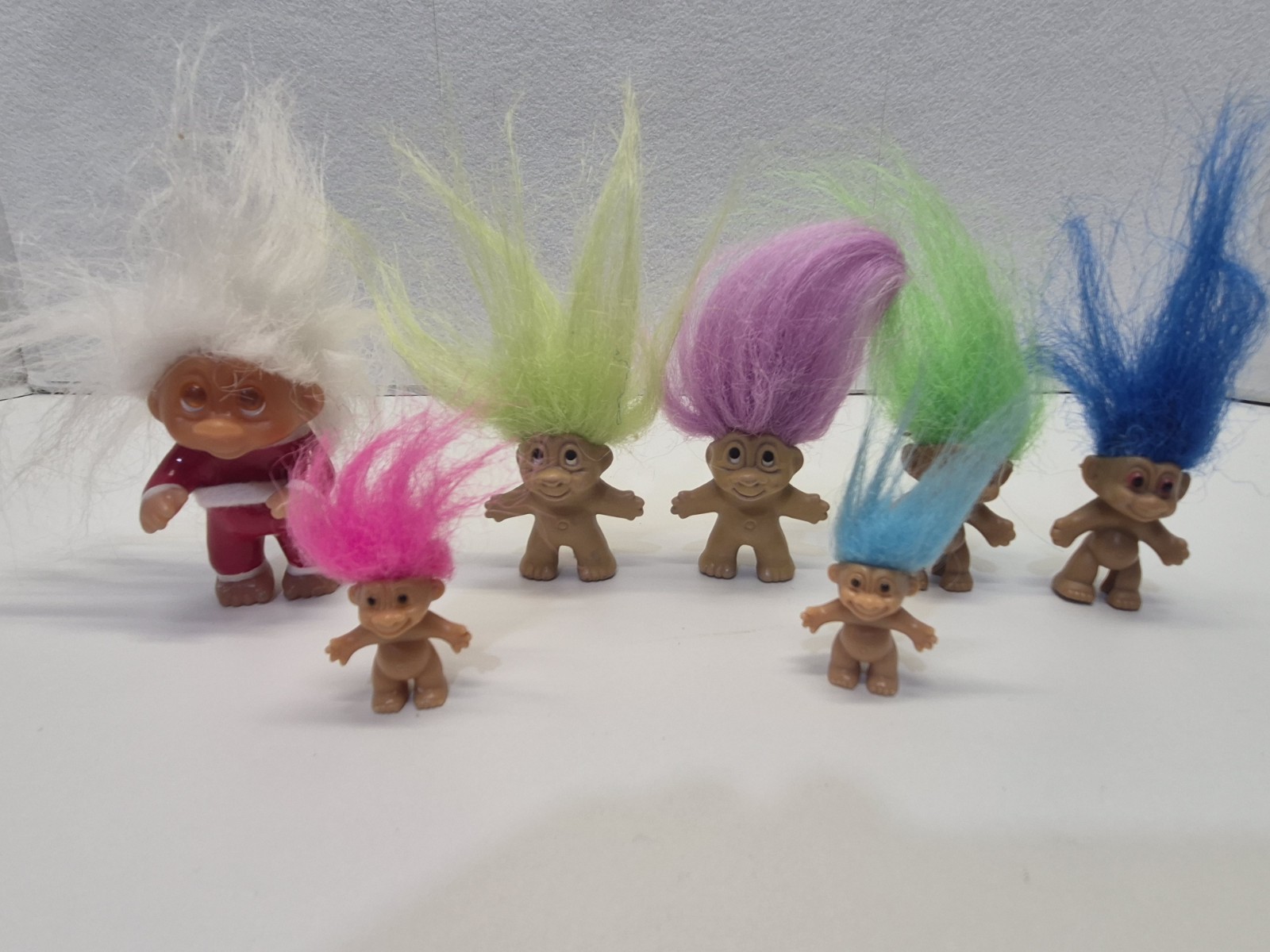 Rare Vintage 60s/80s Dam Troll Dolls Pencil Toppers Minis Lot