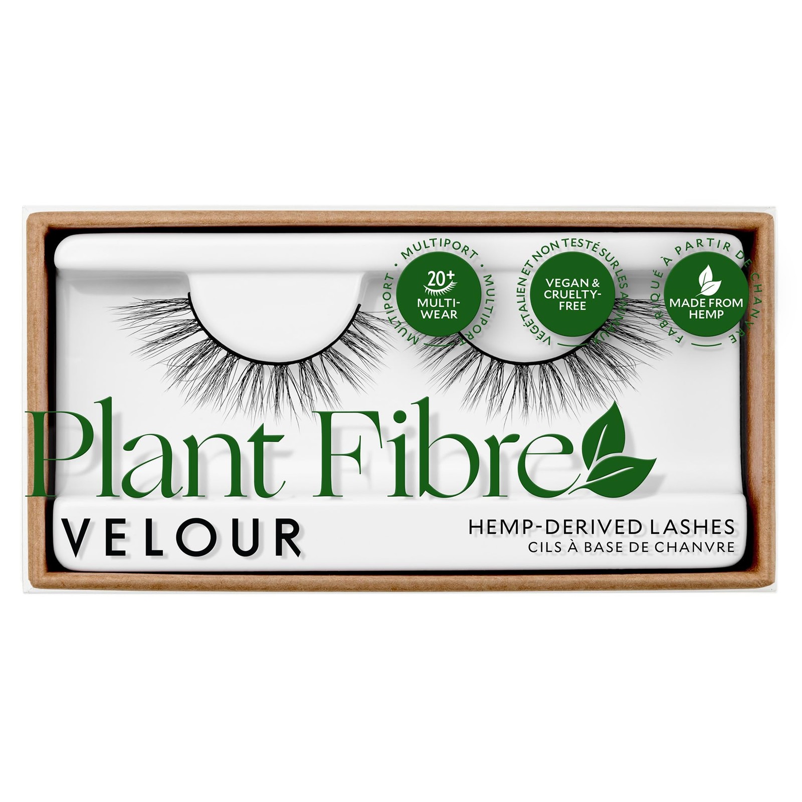 Velour Plant Fibre Eyelashes – Luxurious Hemp-Derived 1 Count (Pack of 1)