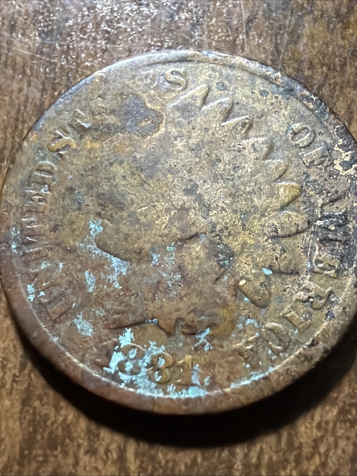 1881 Indian Head Penny Actual Coin. Get It Today With Free Shipping