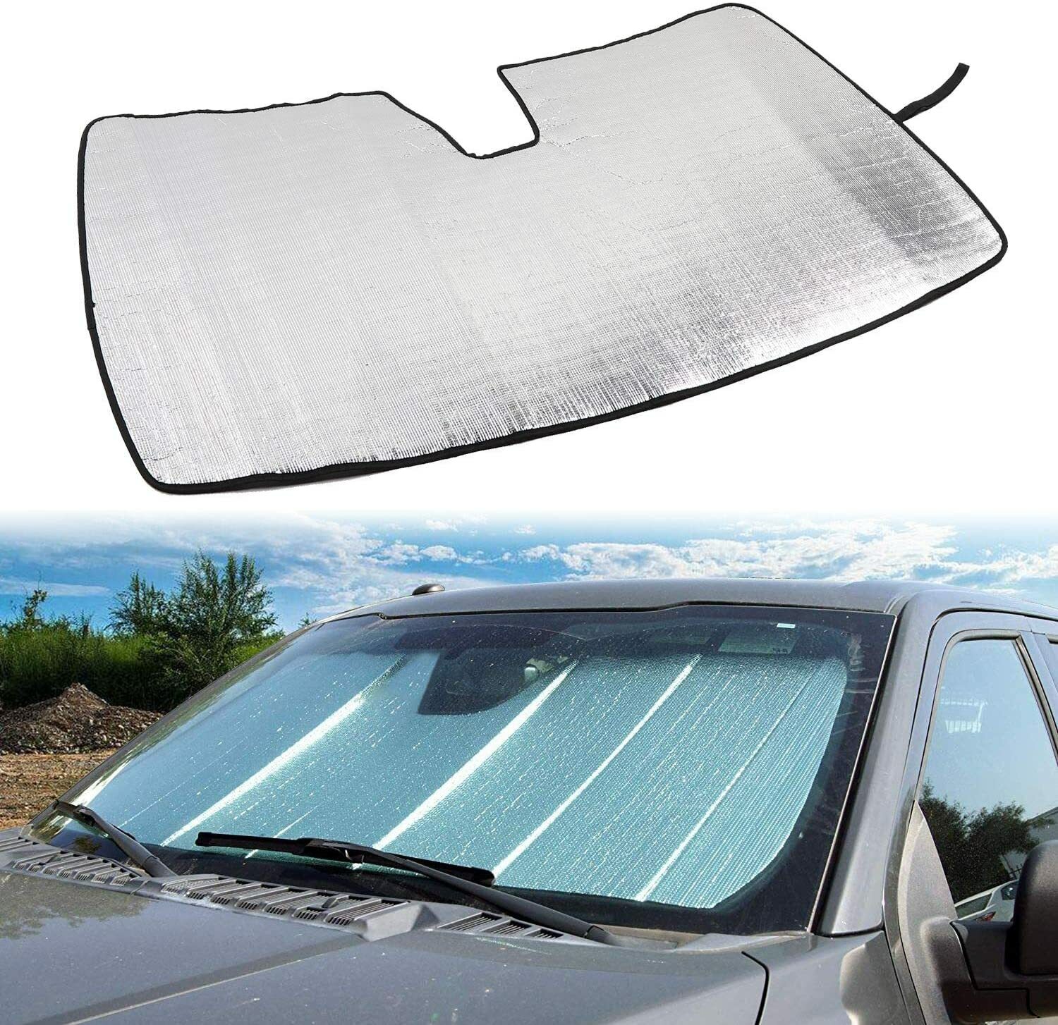 Windshield Sun Shade Aluminum Foil Sun Visor Sunshade for Jeep Grand Cherokee