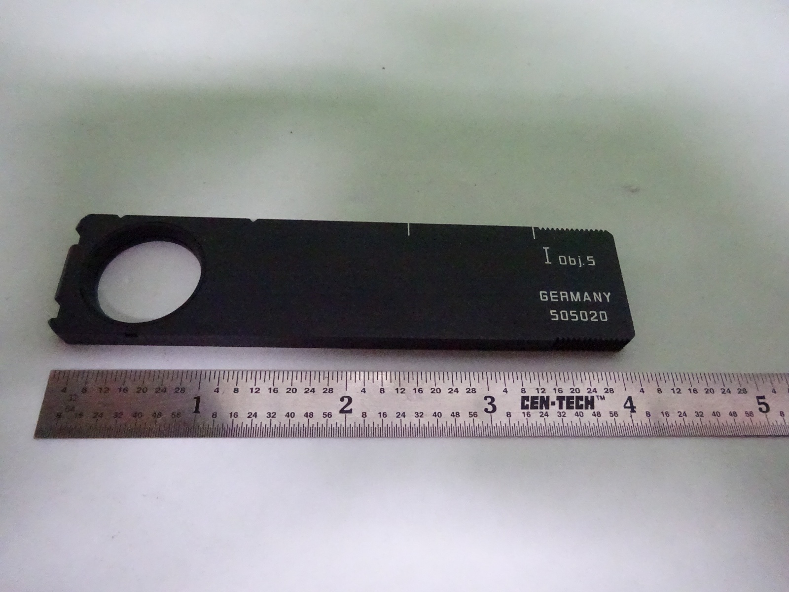 MICROSCOPE PART LEITZ GERMANY SLIDE 505020 OPTICS AS IS BIN#Y2-29