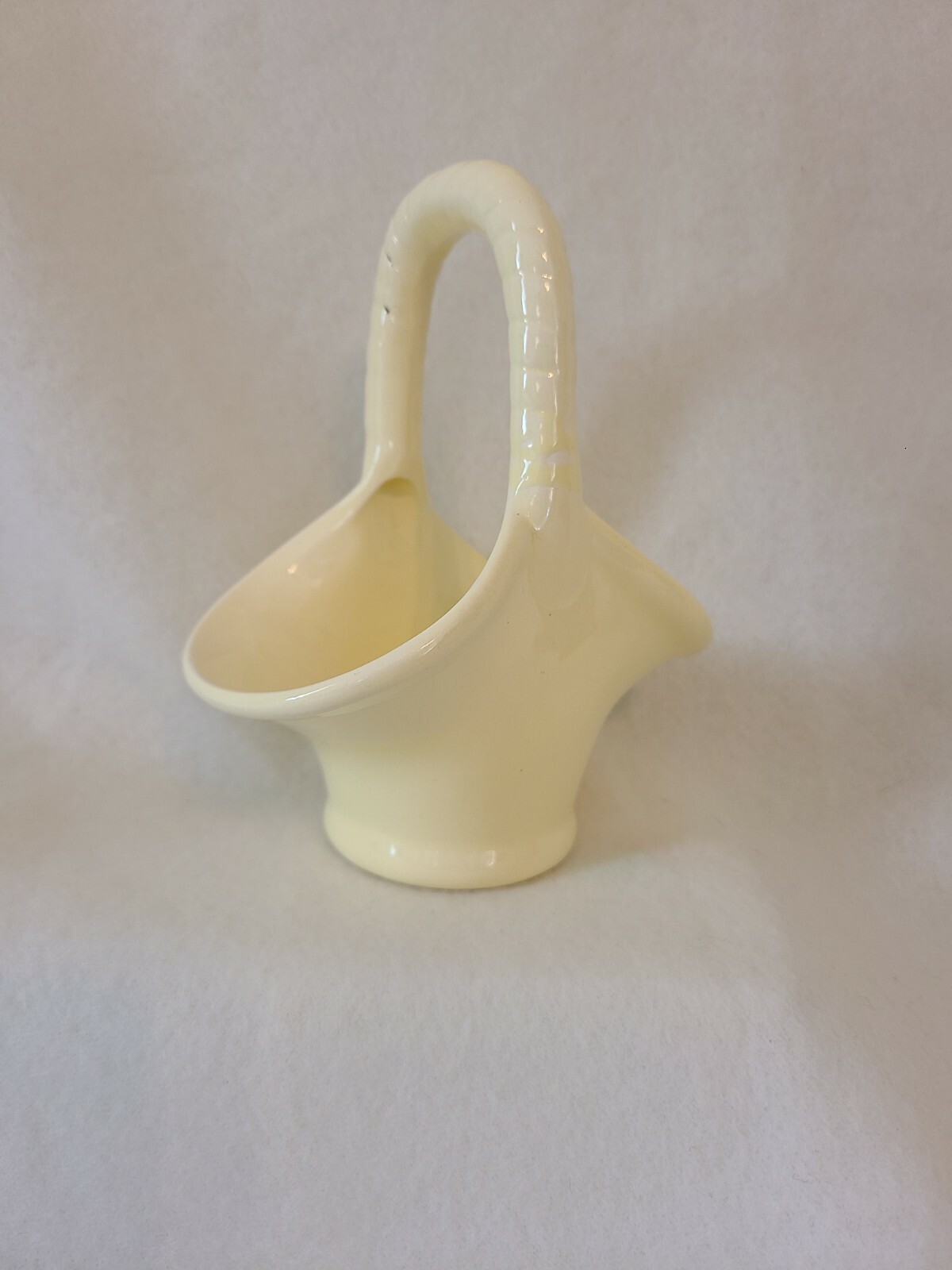 Small Yellow Basket ceramic