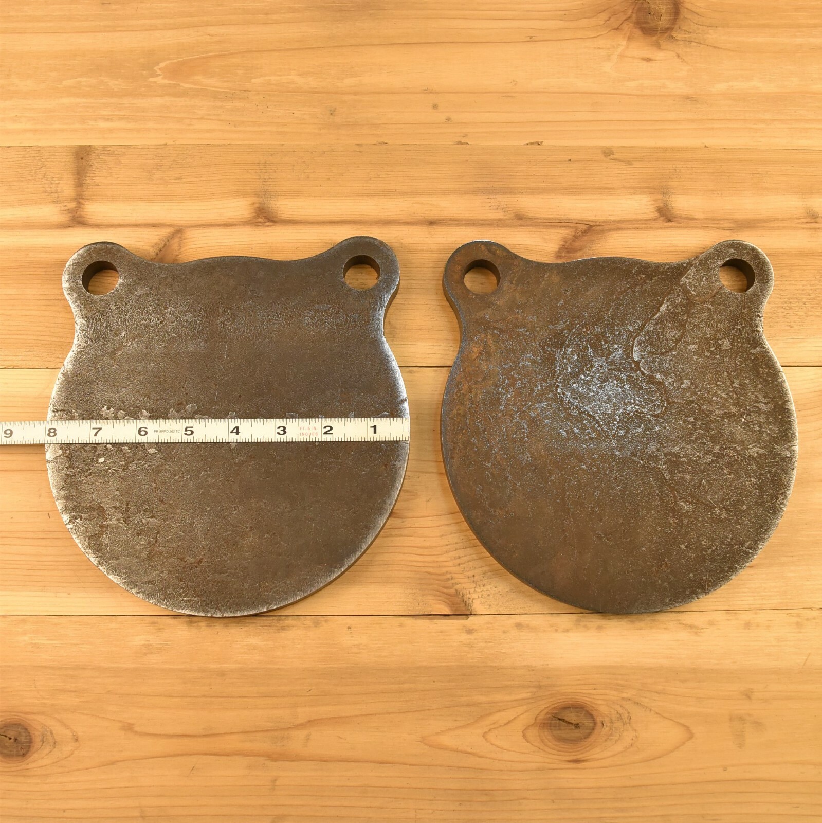 1/2" AR500 Shooting Targets 8" Gongs Set Of TWO