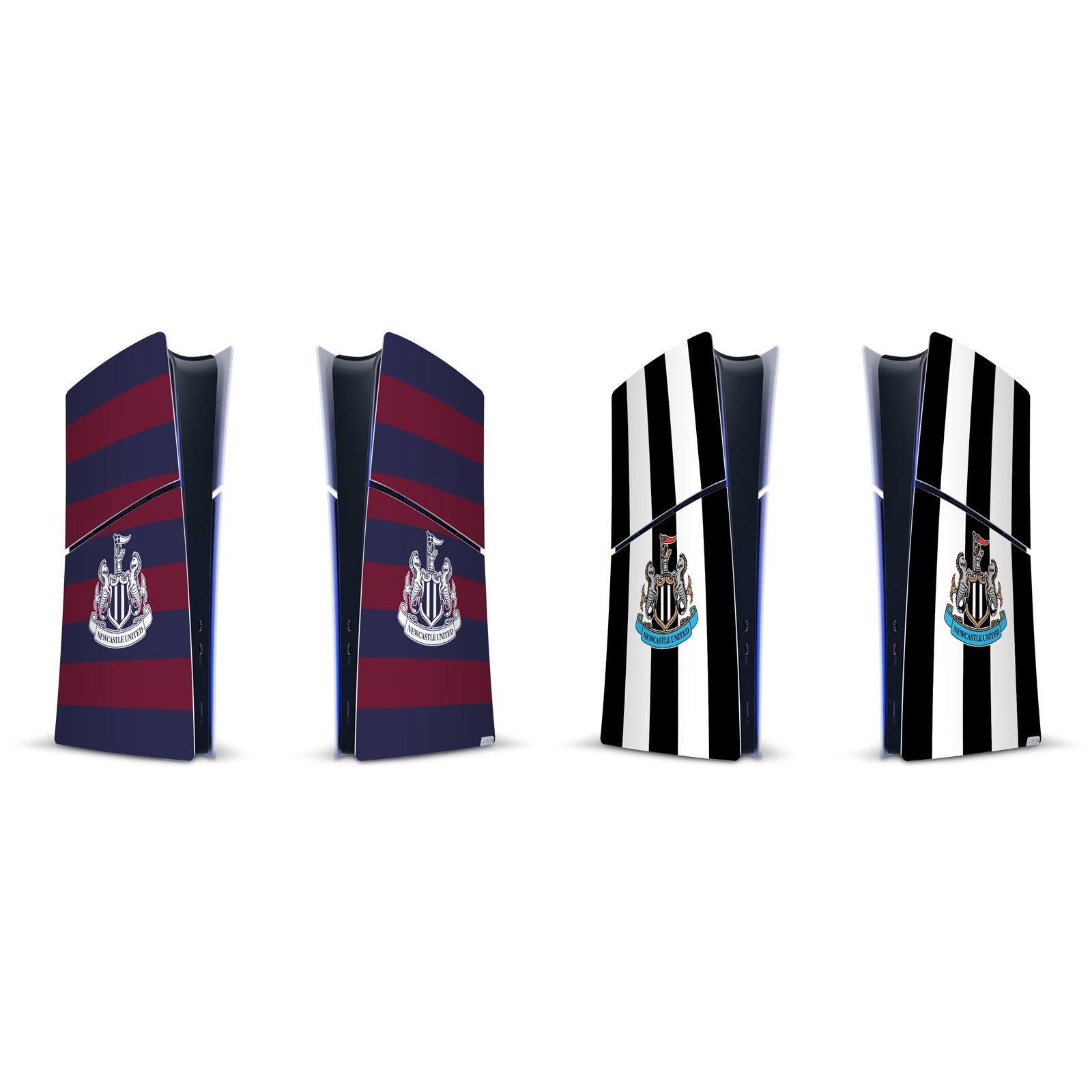 NEWCASTLE UNITED FC 2024/25 CREST KIT VINYL SKIN FOR PS5 SLIM DIGITAL CONSOLE