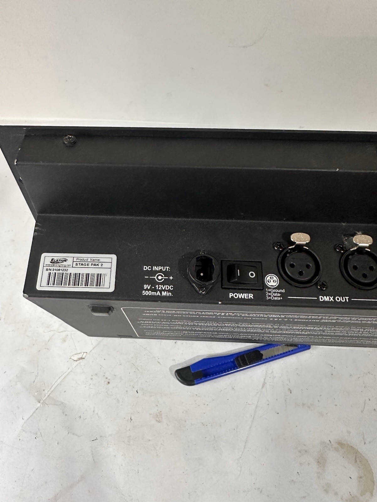 Elation Stage Setter-24 DMX Lighting Console Tested Working Ch 11 Slider Broken