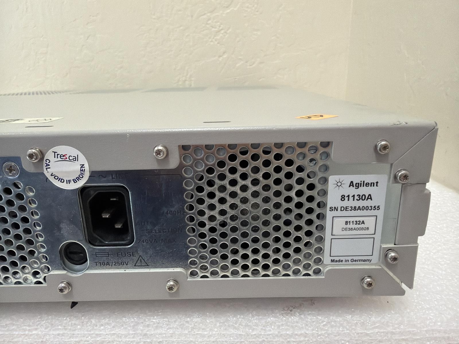 AGILENT TECHNOLOGIES 81130A PULSE DATA GENERATOR, NO FRONT PANEL