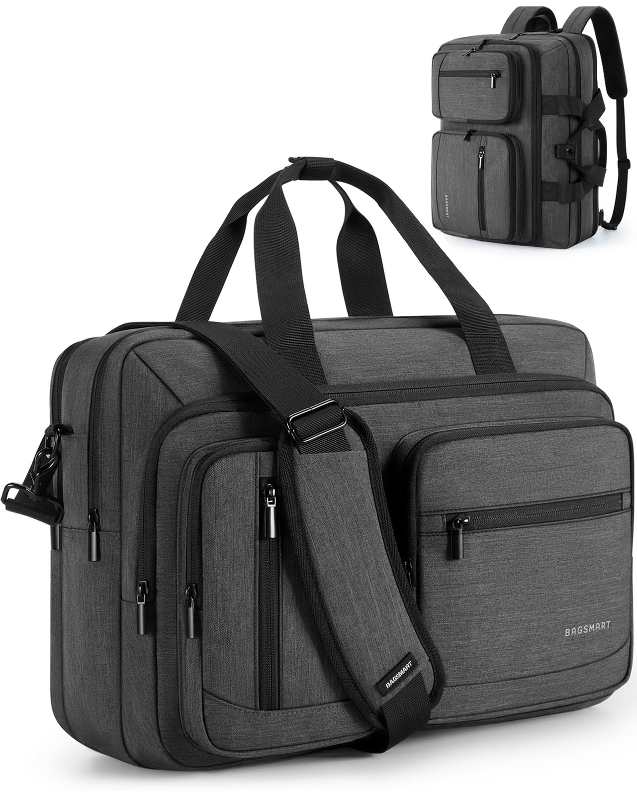 Maletin Para Laptop De Diecisiete Pulgadas Con Correa Para Hombro Negro