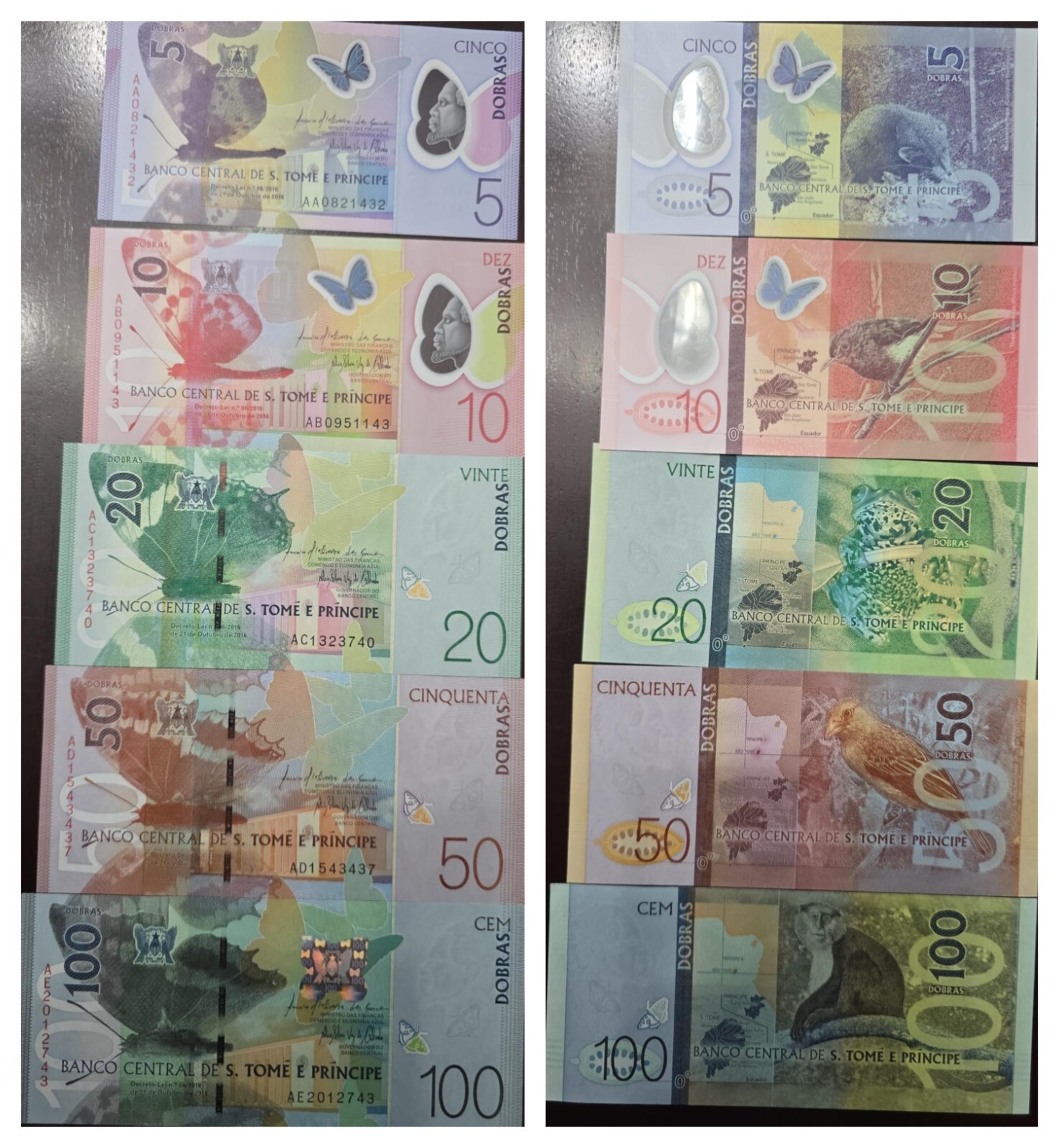 O) SAO TOME AND PRINCIPE, BANK NOTE - PAPER MONEY DOBRAS -DB, KING AMADOR - ADVE