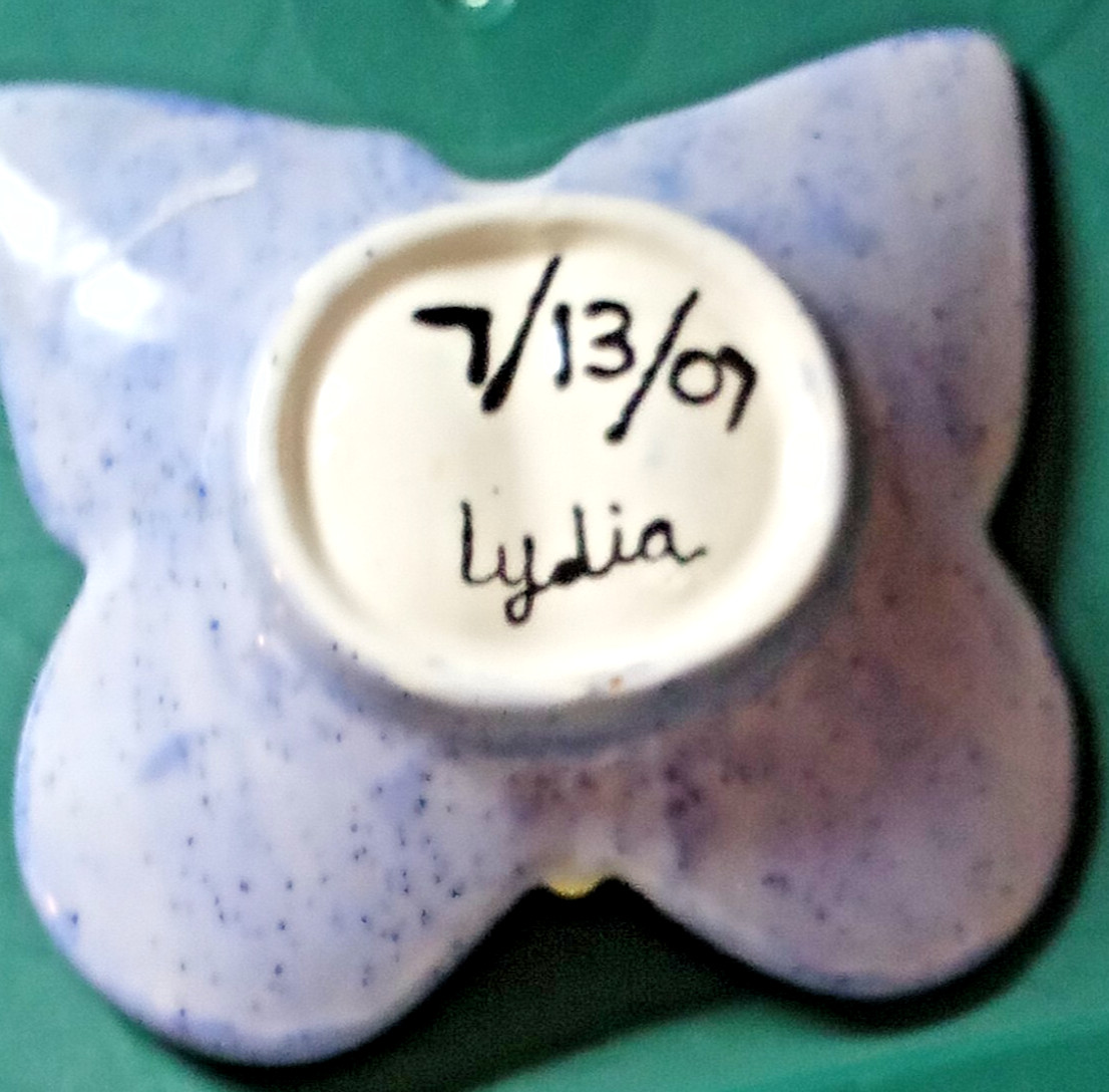 Ceramic Butterfly trinket Dish