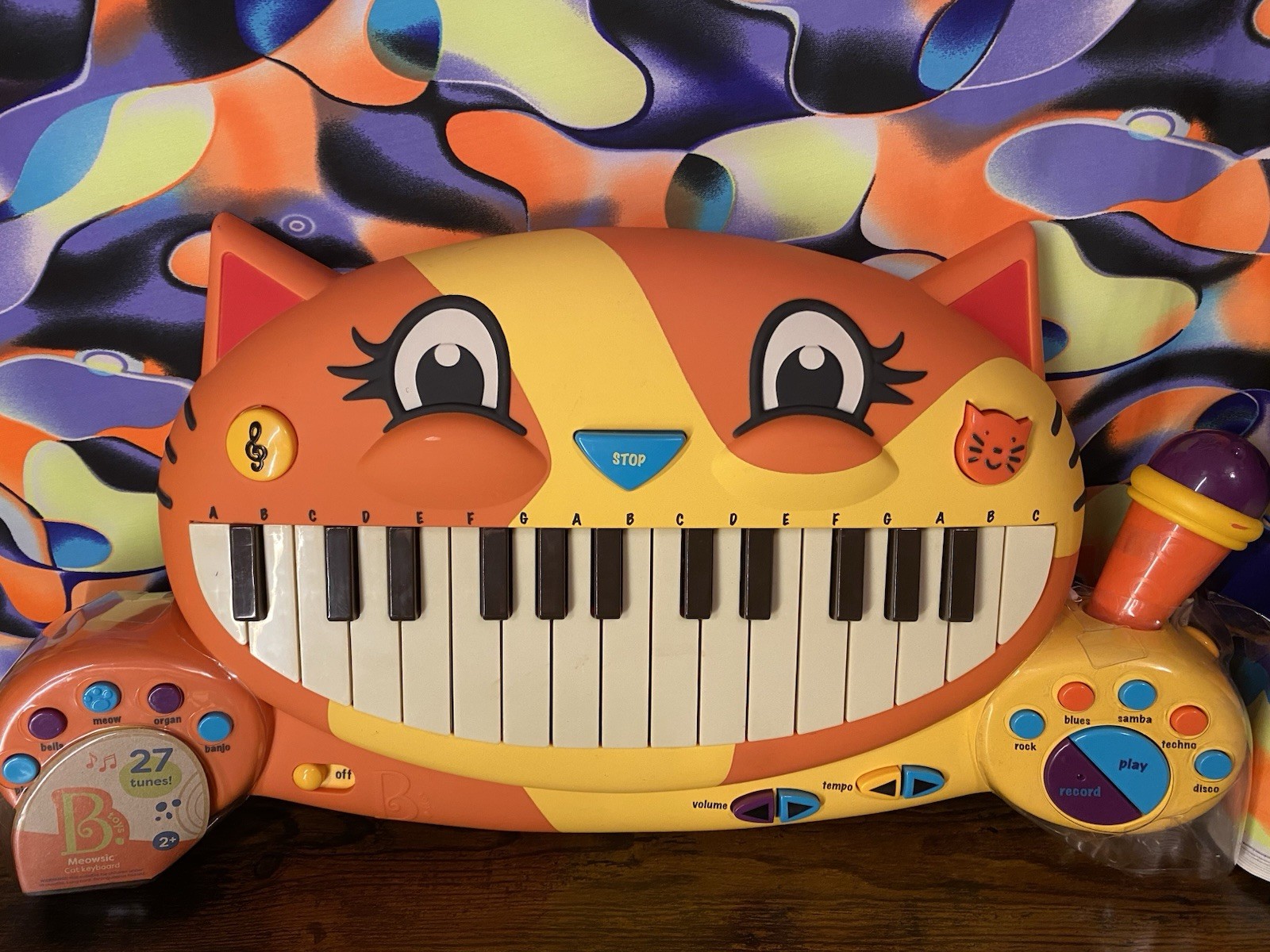 B. Toys Meowsic Cat Keyboard Piano w/ Microphone Interactive Musical Toy WORKS