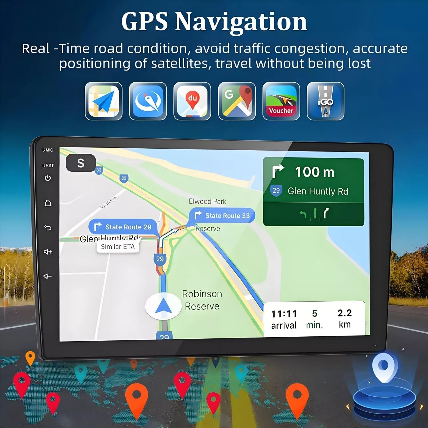Android 14 Stereo Fusion 2006-2009 7 Screen Carplay Android Auto GPS