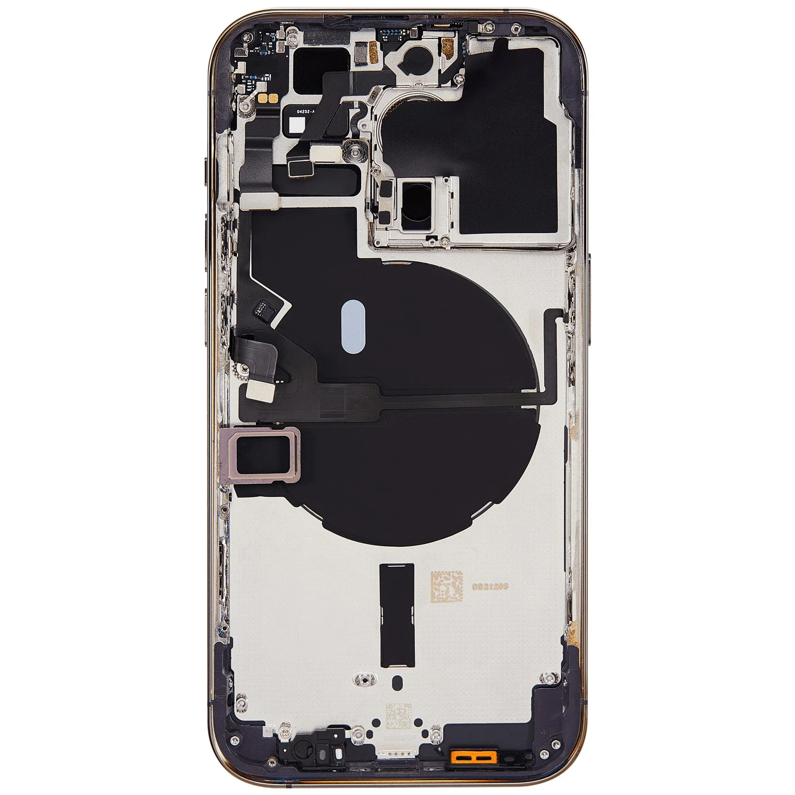 Back Housing Installed Compatible with iPhone 14 Pro(Aftermarket +)(Deep Purple)