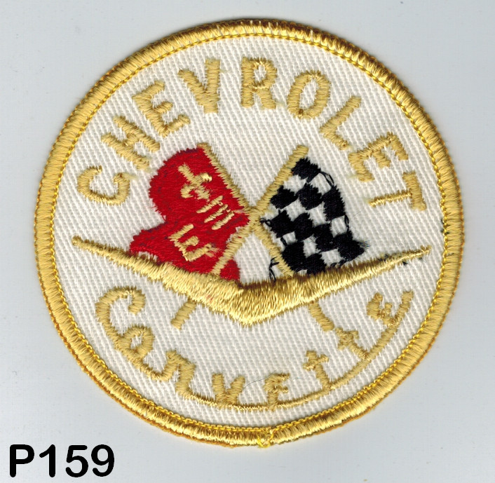 Chevroletet Corvette 3" Vintage Sew On Patch 1960's  Hot Rod Rat Rod Cool Vette