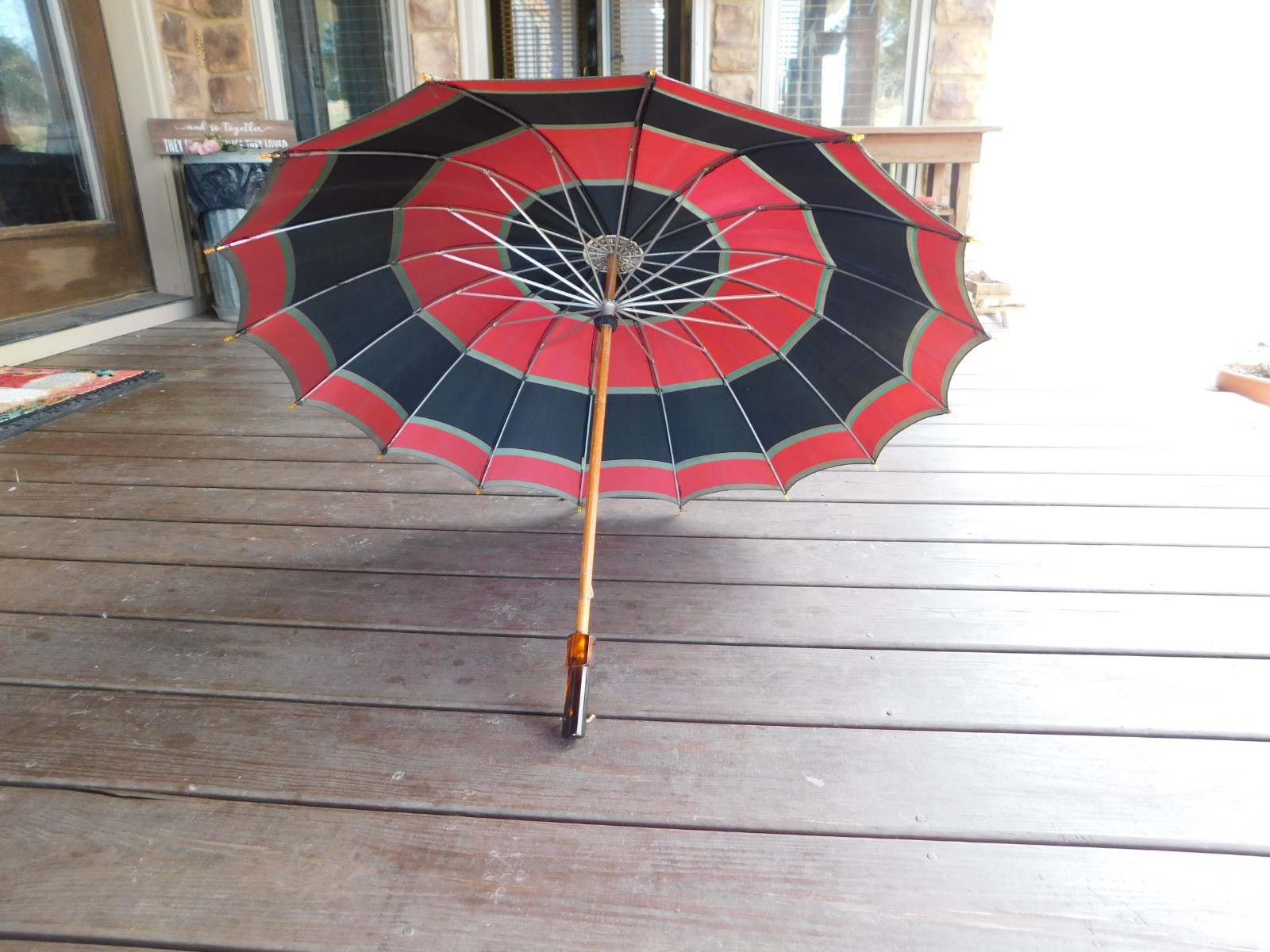 Vintage Bilt Well FIFTH AVENUE NYC UMBRELLA Acrylic Tortoise Shell Handle