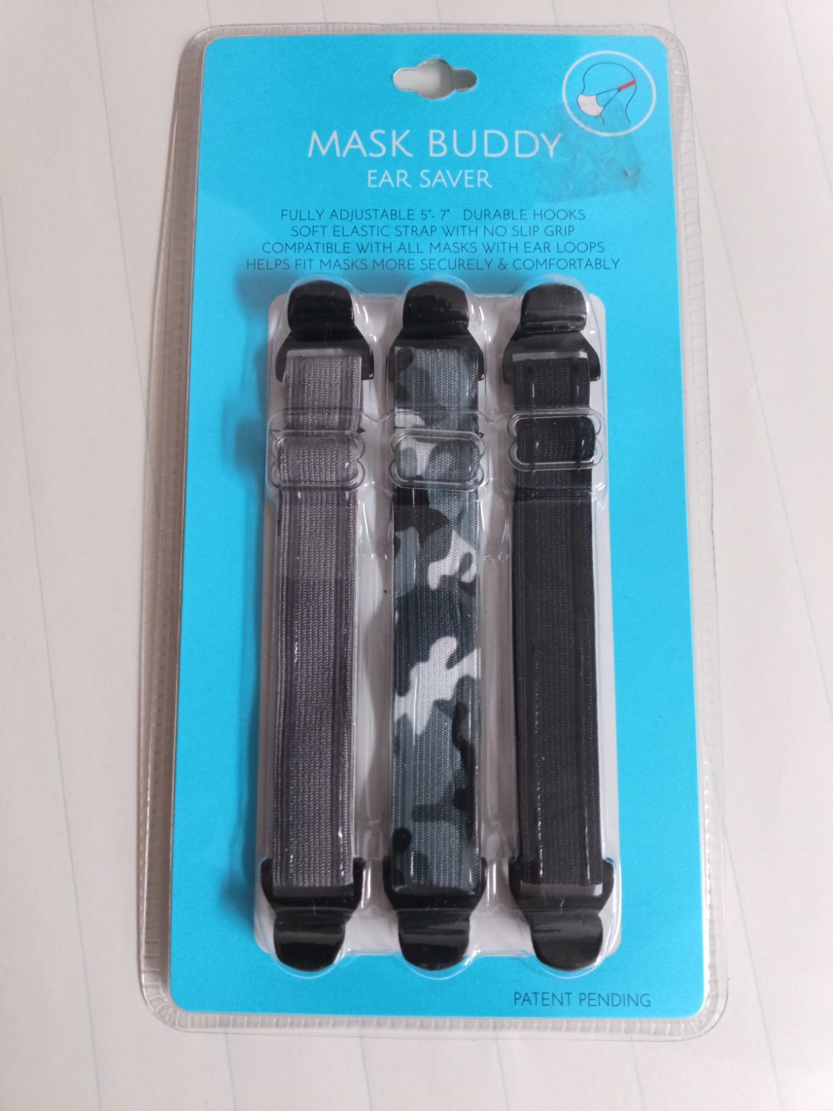 Mask Buddy Mask Ear Saver Elastic 3 pc