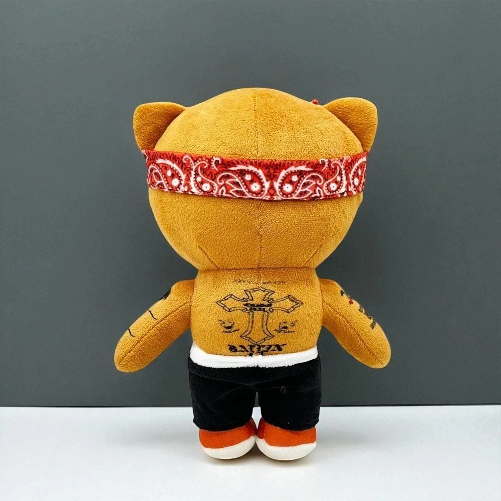 10" Tupac Shakur Plush Toy, Rapper Crossover Doll Collectible Gift