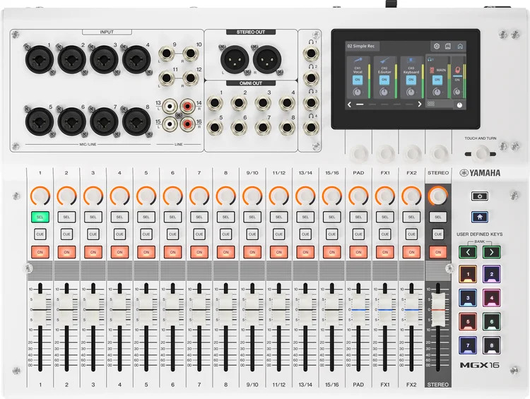 Yamaha MGX16 Digital Mixer - White