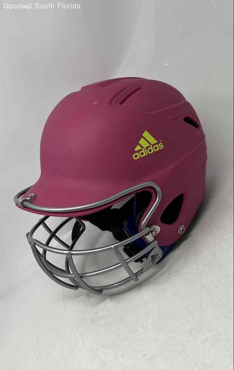 Adidas Womens Pink With Face Guard Baseball Helmet w/ Carry Case