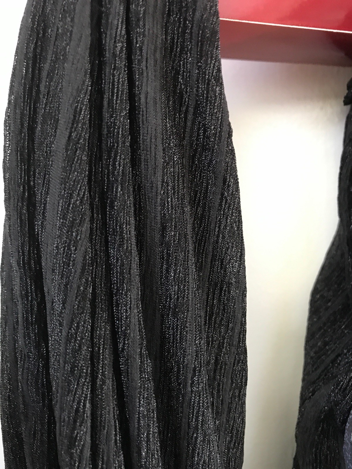 NWT DRESSBARN Black Textured Loop Scarf