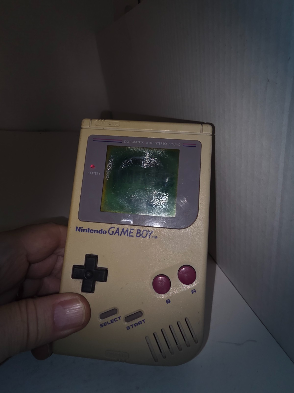 Powers On & works Gameboy Original DMG-01 Console needs new LCD #K5