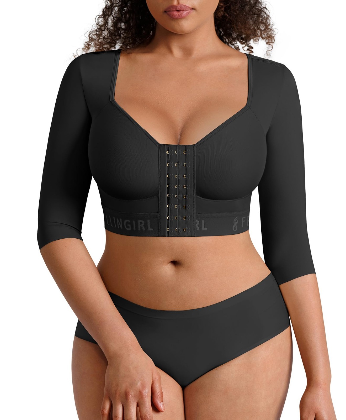 Arm Compression Sleeve for Women - Upper Arm Shaper, Post-Surgery Support Bra