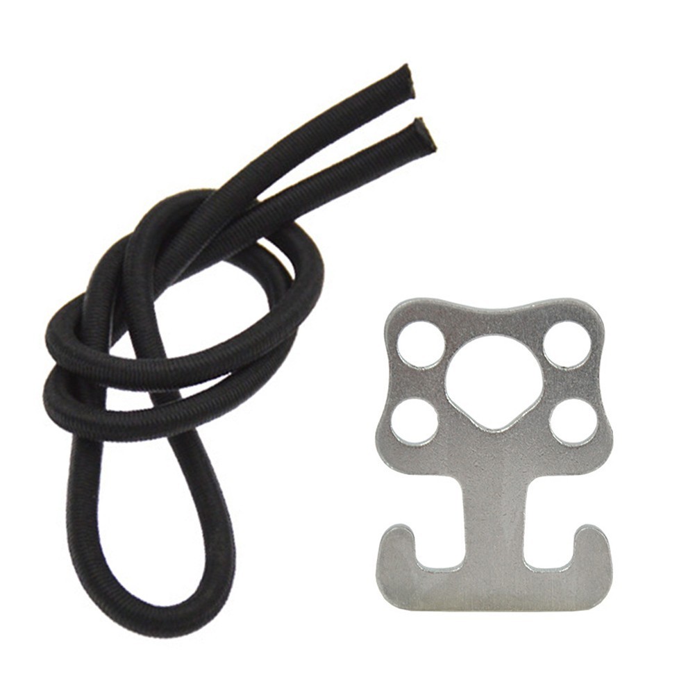Reliable and Stable Scuba Diving Sidemount Bungee Loops Plate Hook Buckle