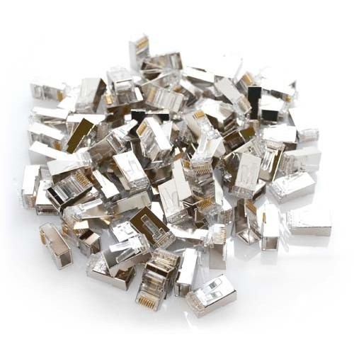 1000 Pcs LOT RJ45 8P8C Network Shielded Modular CAT5 CAT5E Plug Connector STP
