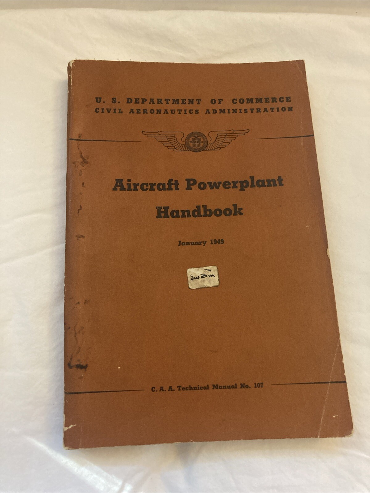 Aircraft Powerplant Handbook January 1949 Department of Commerce Manual No. 107