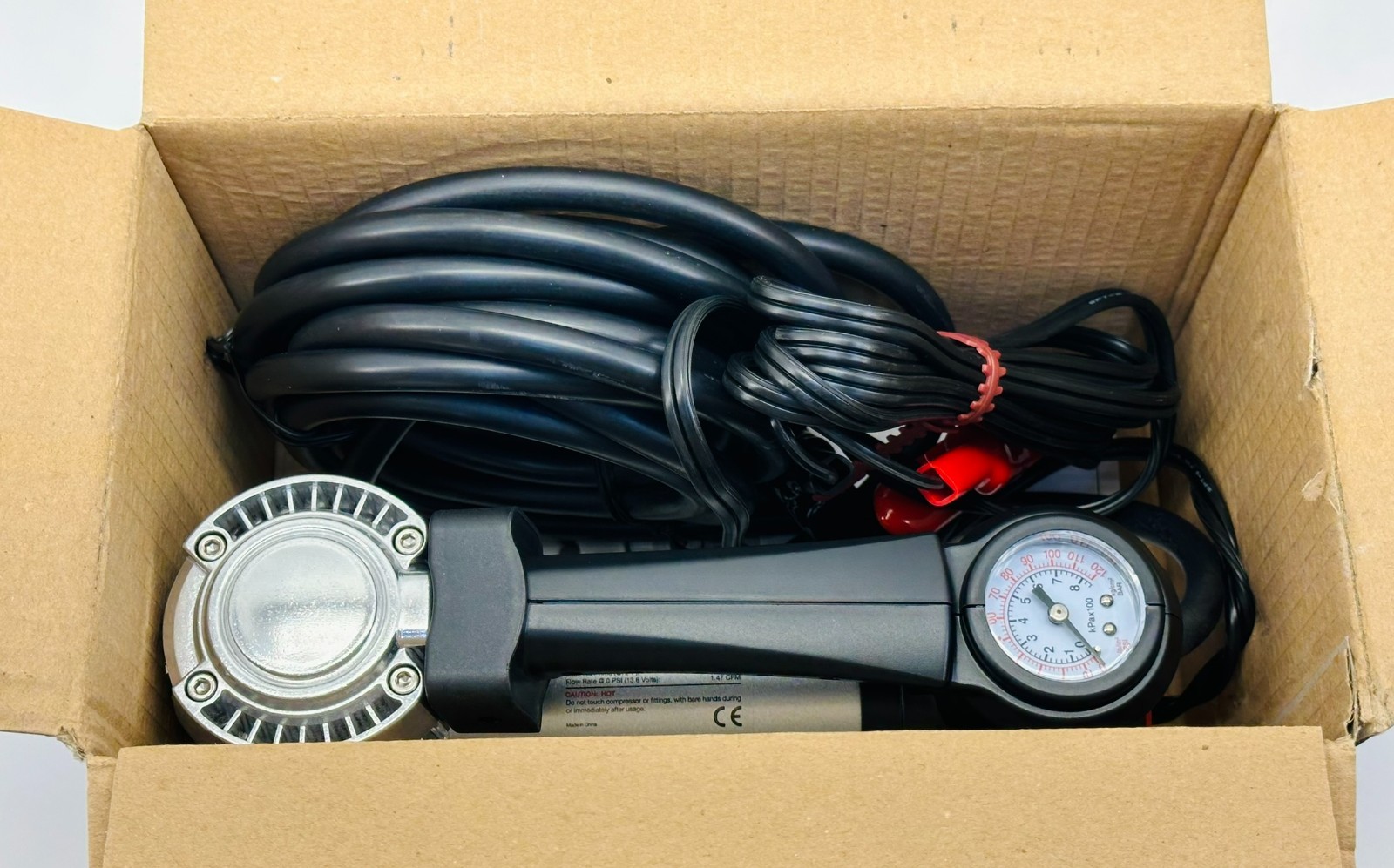 88P - 00088 Portable Compressor Kit with Alligator Clamps, Tire Inflator