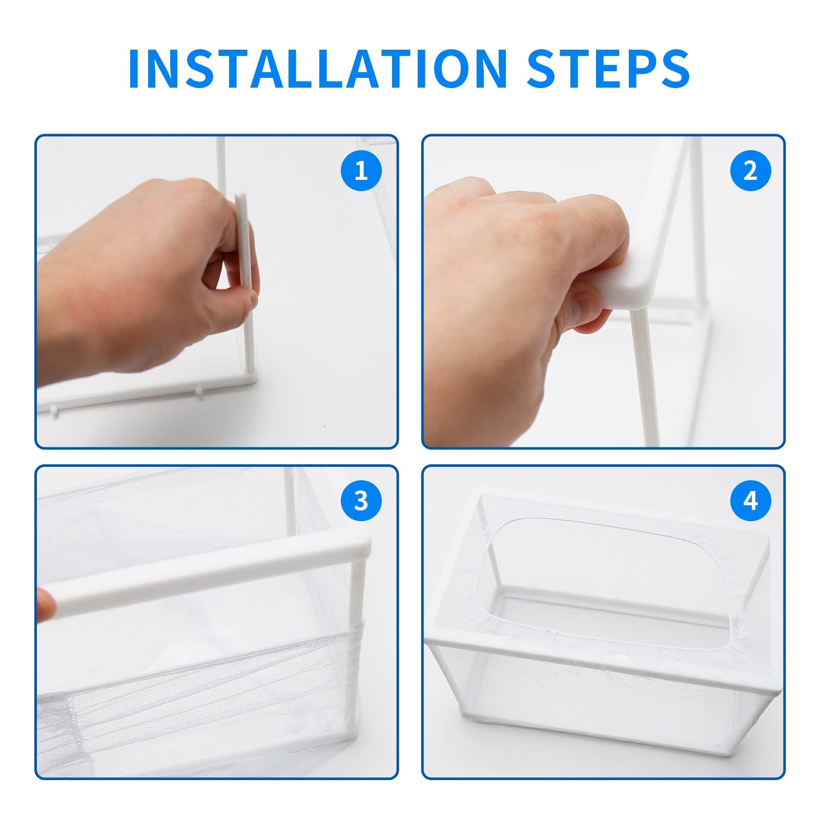2 PCS Fish Tank Breeder Net Isolation Hatching Box Plastic Separation