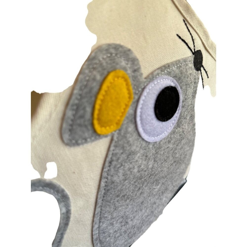 3 Sprouts Felt Mouse Canvas Diaper Caddy Bag