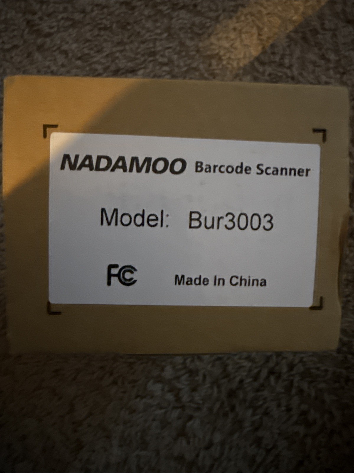 NADAMOO BUR3003 433MHz Wireless Barcode Scanner