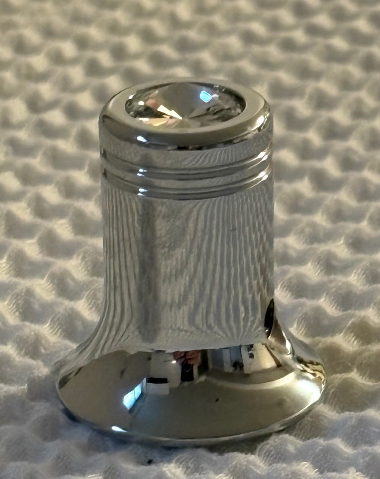 CB Radio Channel Select Knob Clear Jewel Chrome