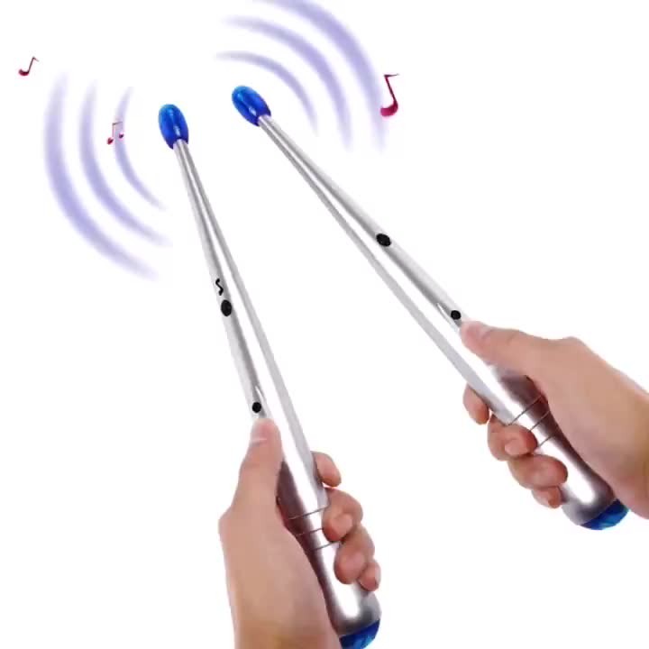 2-Pair(4Pcs) Electronic Air Drumsticks - Silent Practice Percussion Instrument