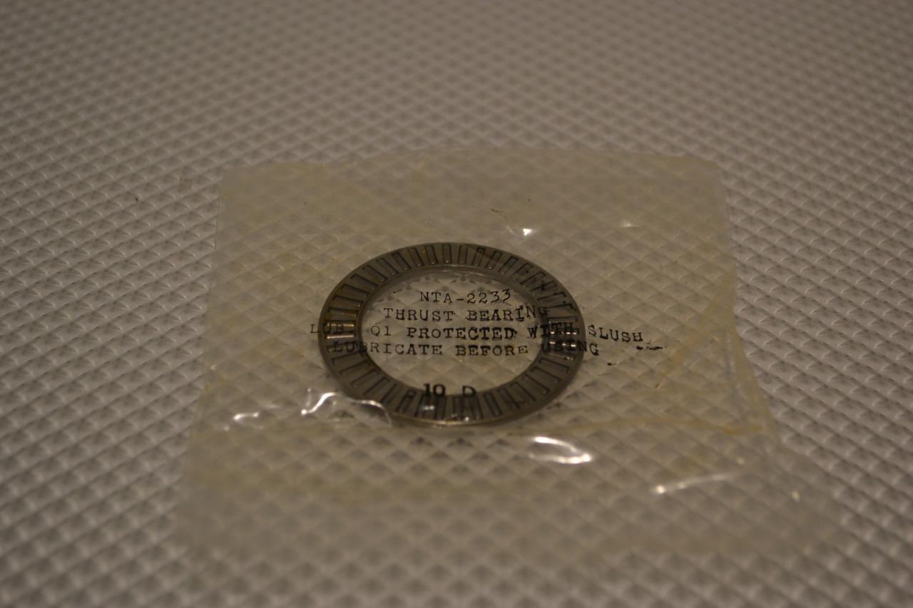 ONE NEW LOT OF 2 TORRINGTON THRUST BEARINGS NTA-2233.