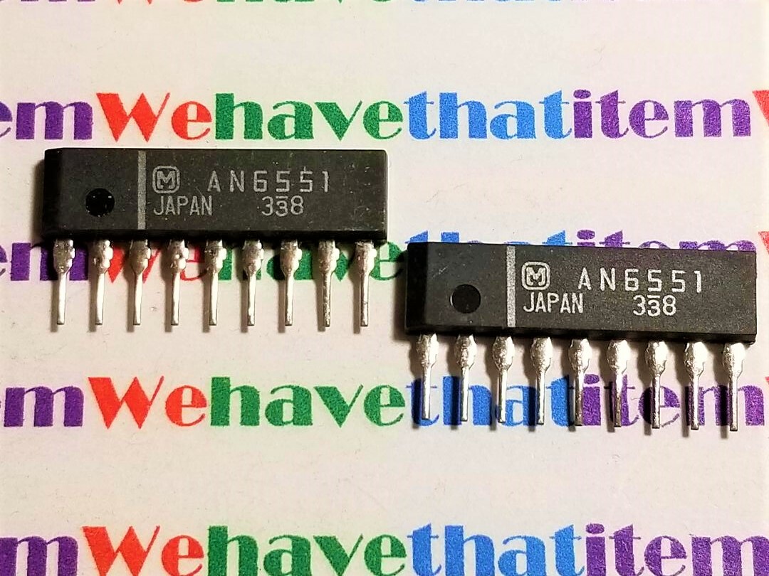 AN6551 / CROSSES TO ECG1529, NTE1529 / IC / SIP / 4 PIECES (qzty)