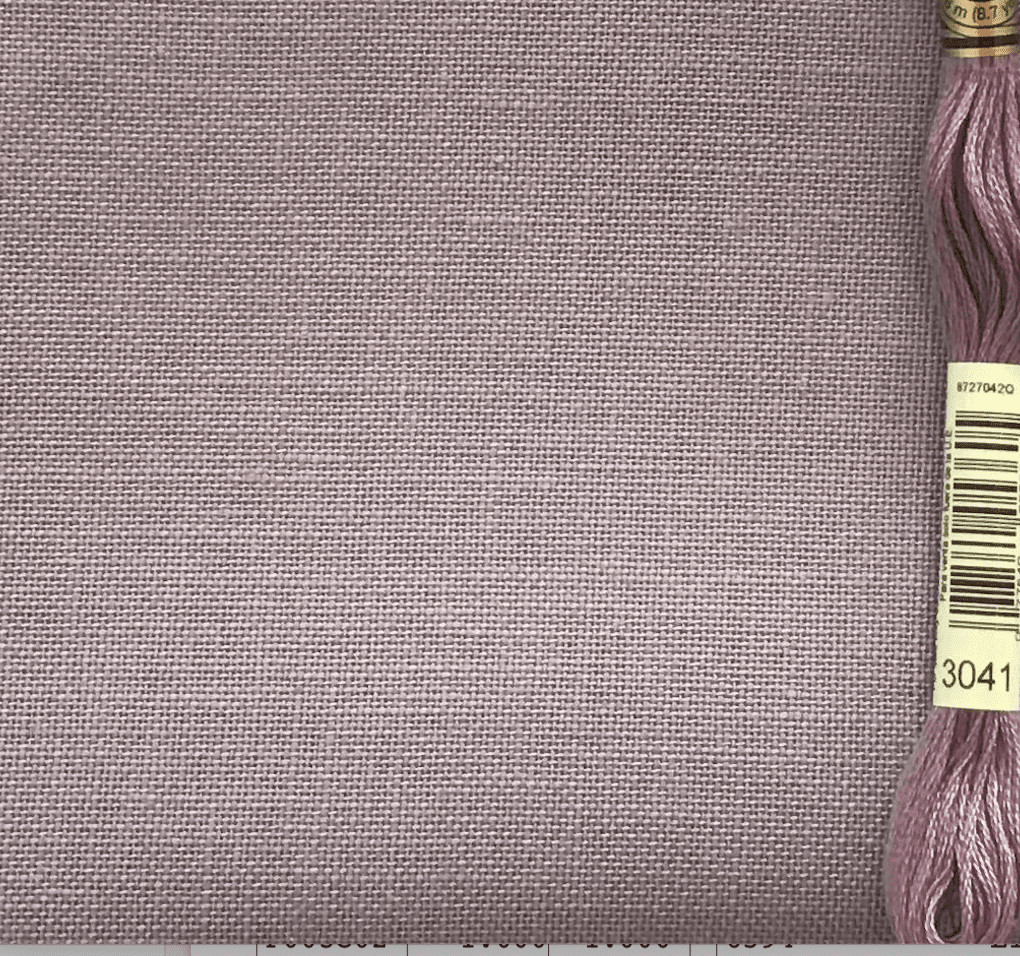 Wichelt Permin Cross Stitch 28 ct 100% linen French Country amethyst 18 x 13"