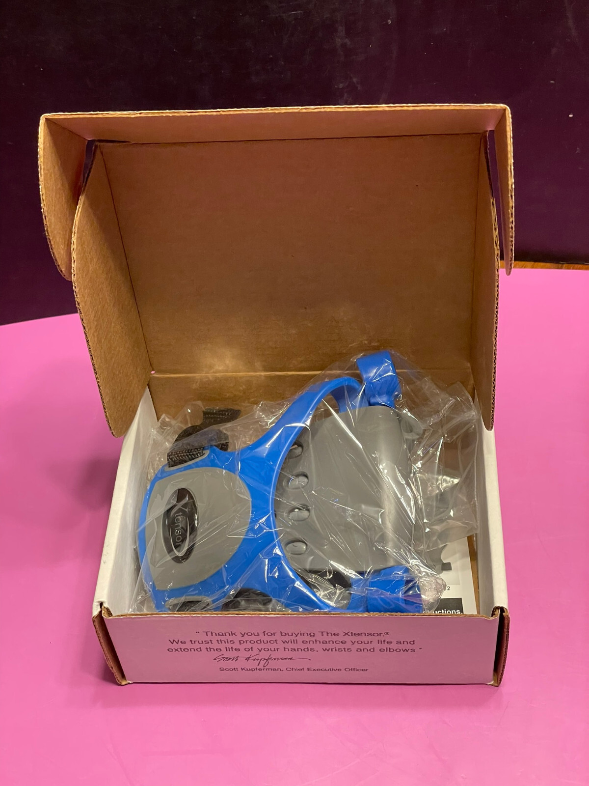 Clinically Fit Inc. XTENSORBLUE Blue Xtensor Hand Exerciser - Brand New, Sealed
