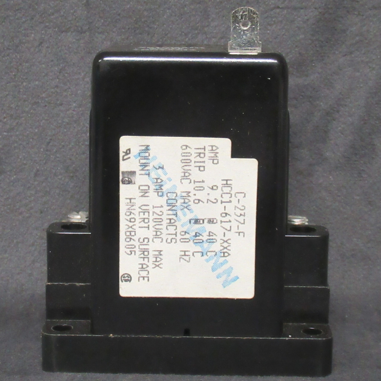 ~D.HVAC~ CP-HN69XB605 - Carrier - Heinemann - Overload Relay 3/1.5A @ 120/240V
