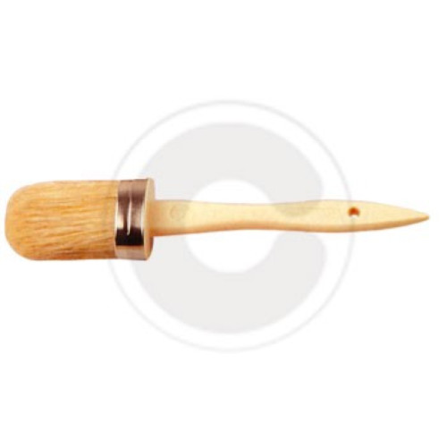 oval S600 brush brush with plastic handle blonde bristle n 4