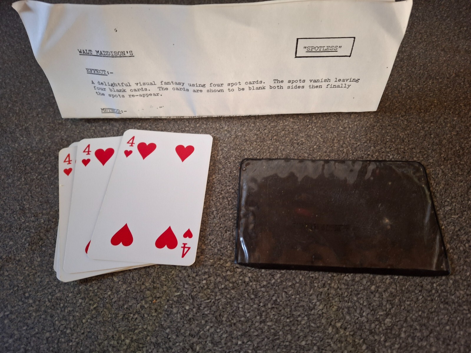 Vintage Walt Maddison’s "Spotless" Magic Trick – Rare & Mesmerising Effect!