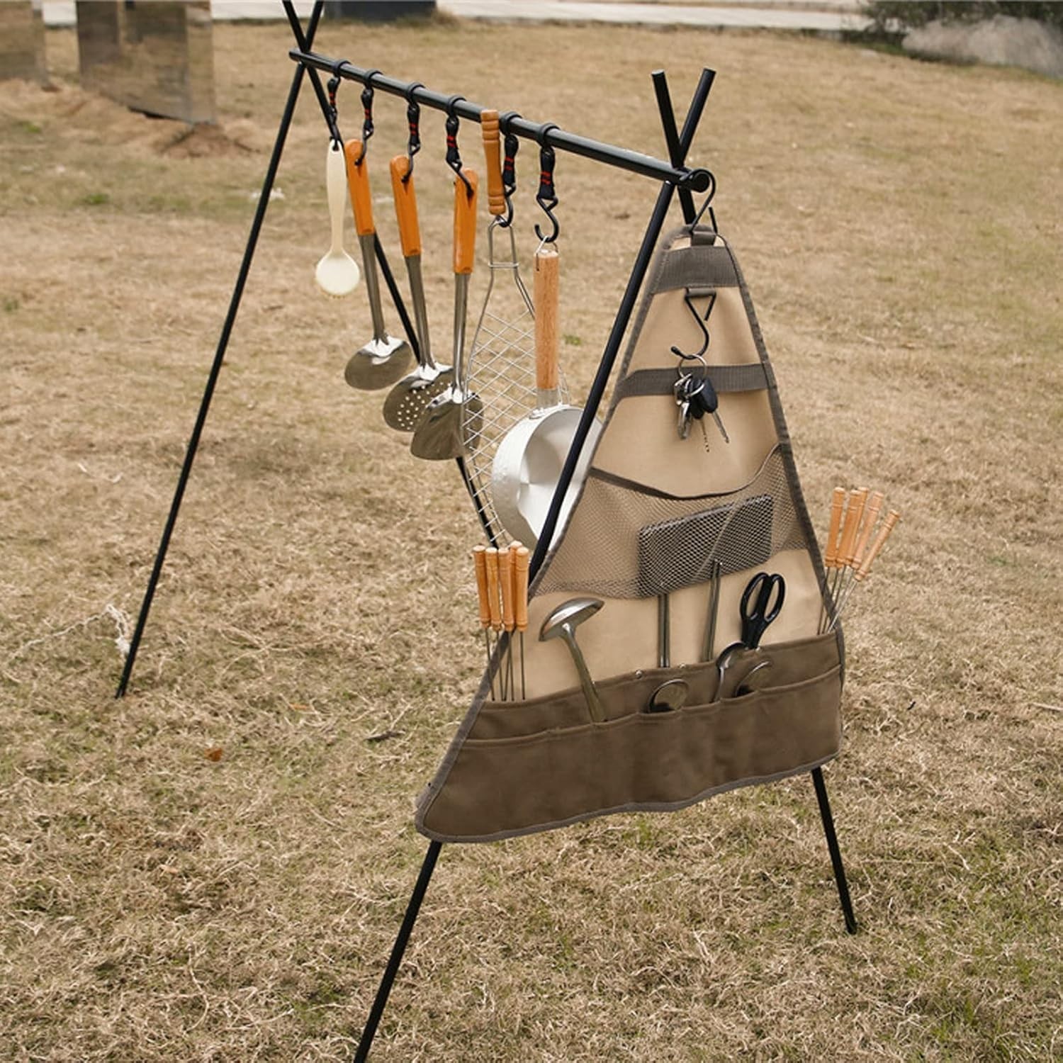 Multi-functional Camping Tableware Storage Bag Canvas
