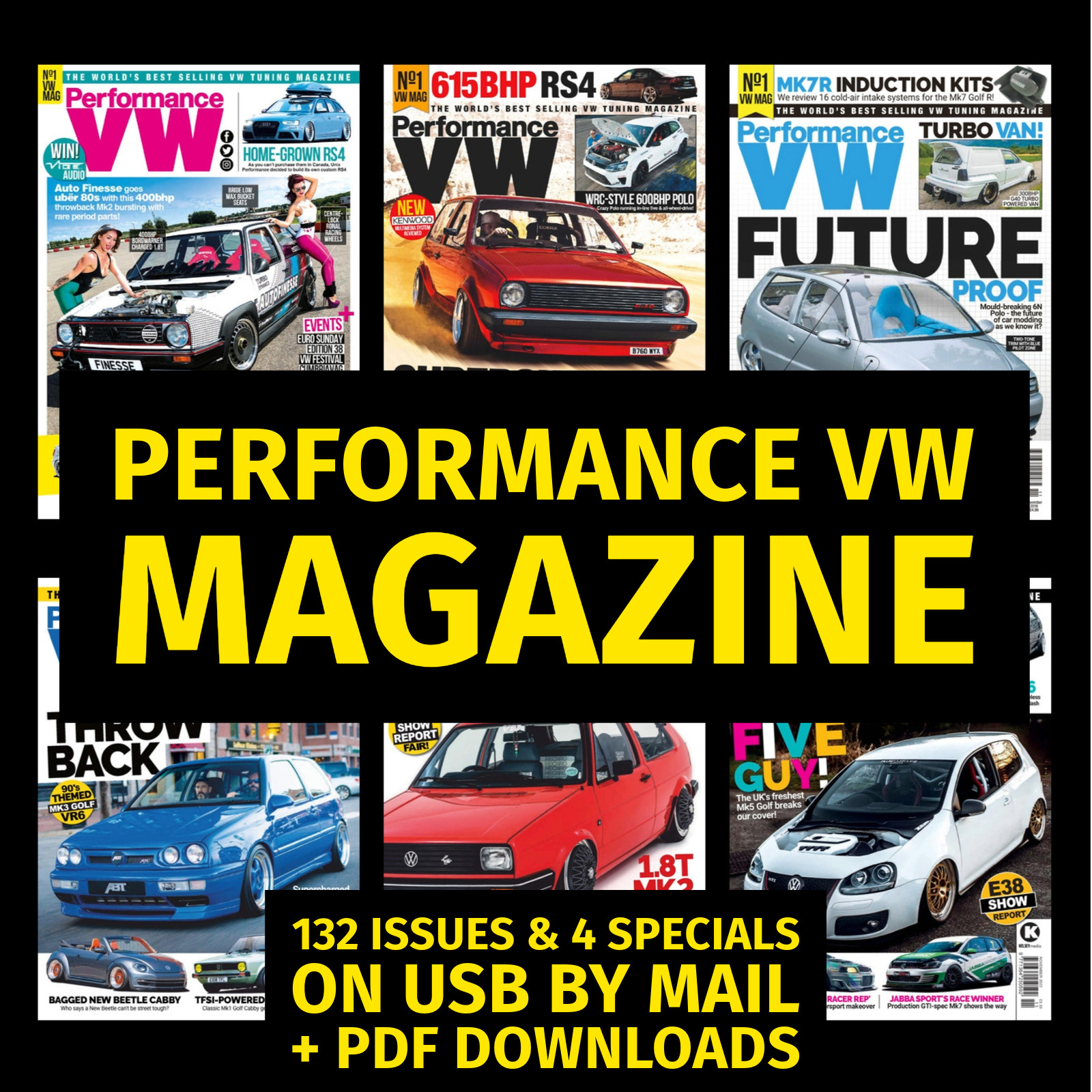 Performance VW magazine 132 issues & 4 specials on USB + immediate bonus